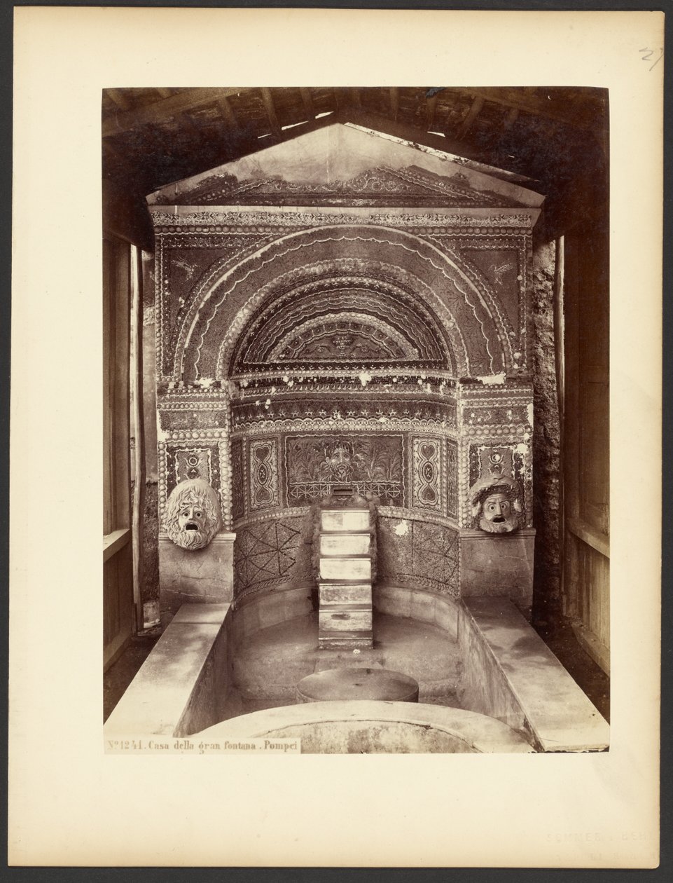 Maison de la grande fontaine. Pompéi. - Sommer and Behles