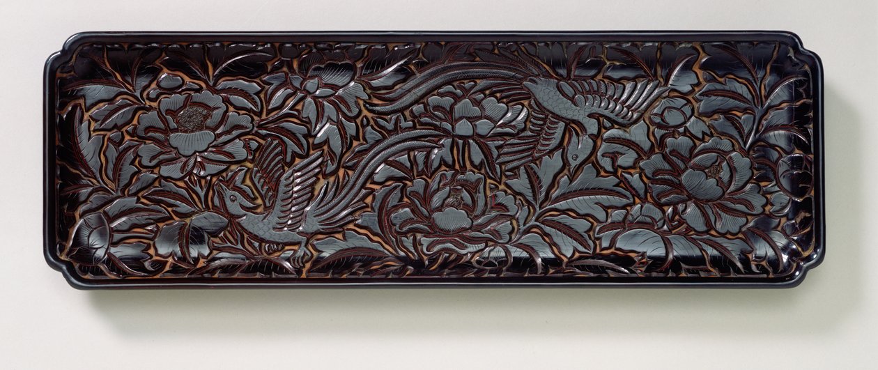 Plateau sculpté - Southern Song Dynasty Chinese School