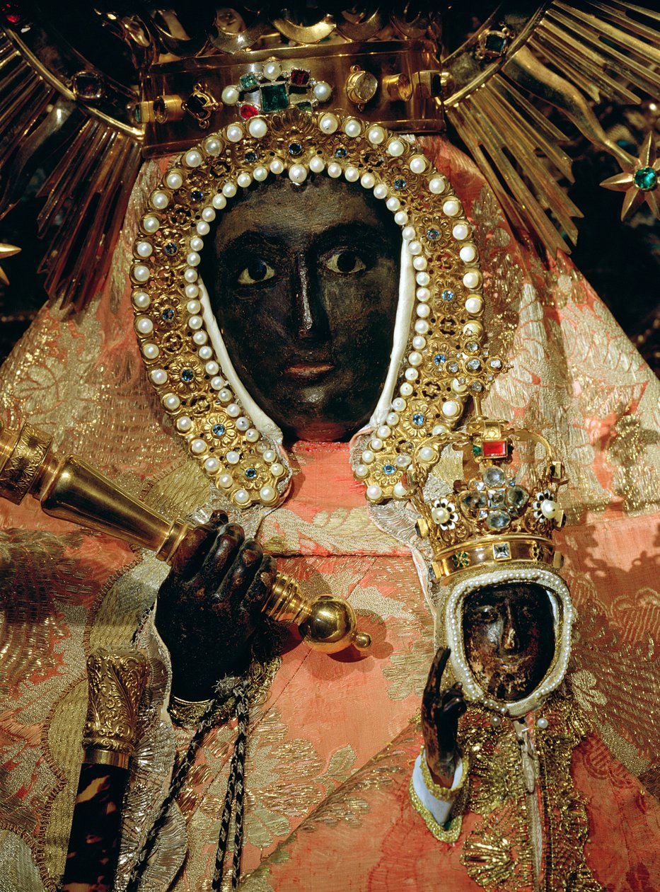 La Madone de Guadalupe (détail) - Spanish School