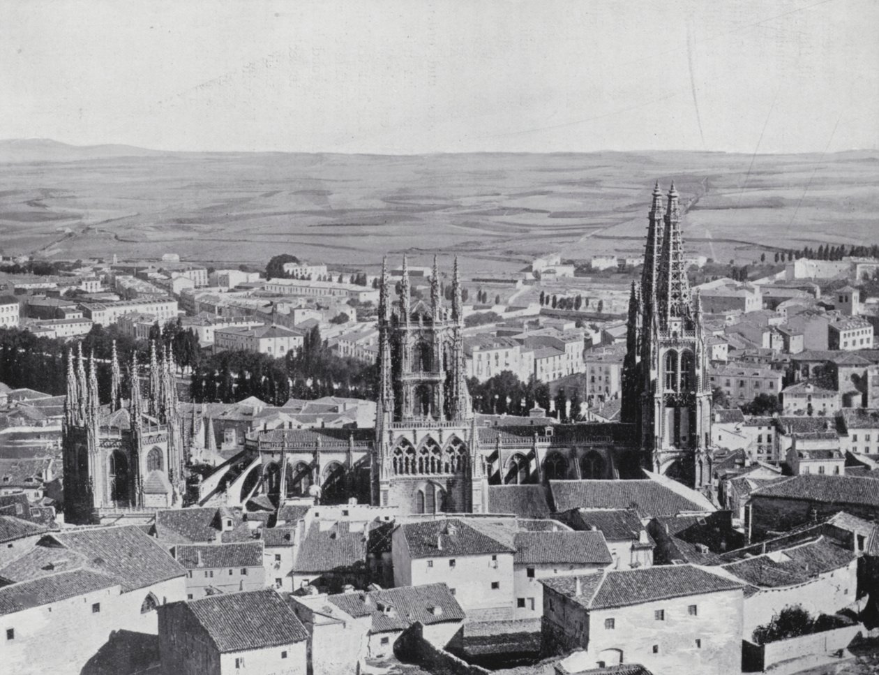 Vue générale de Burgos (photo n/b) - Spanish Photographer