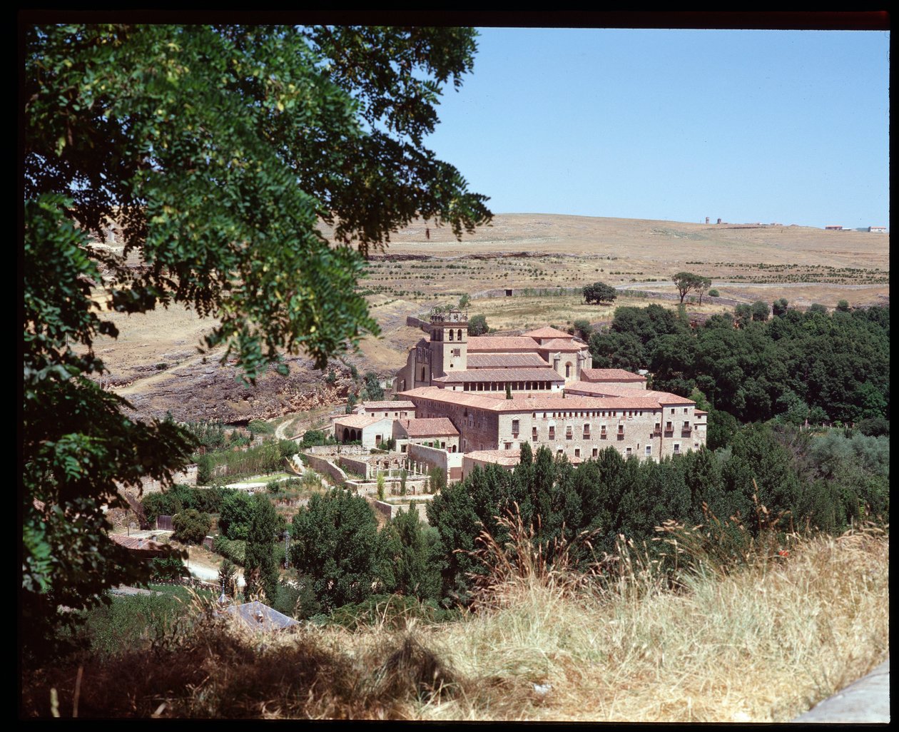 Vue du monastère - Spanish School