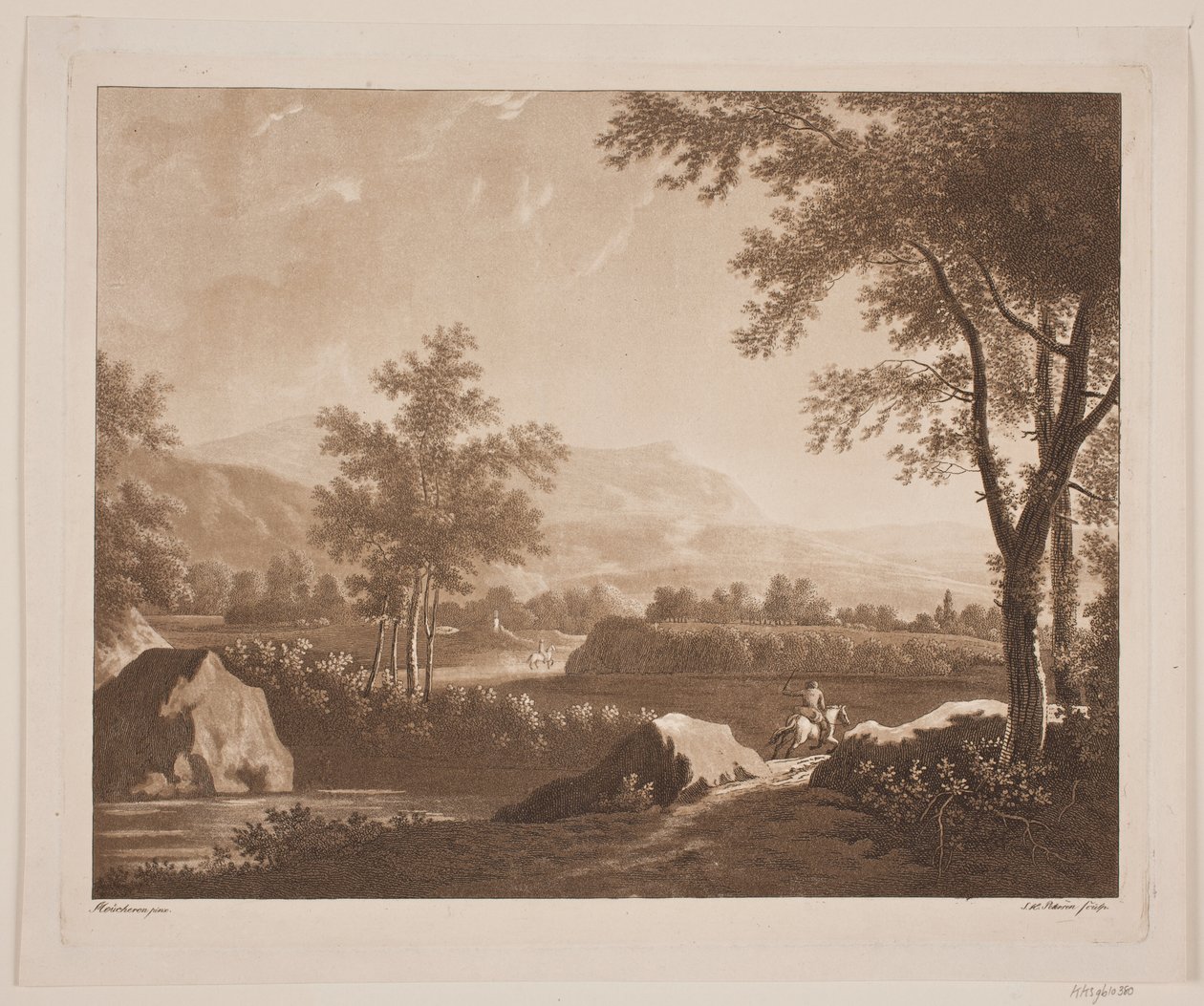 Paysage avec un cavalier - Søren Henrik Petersen