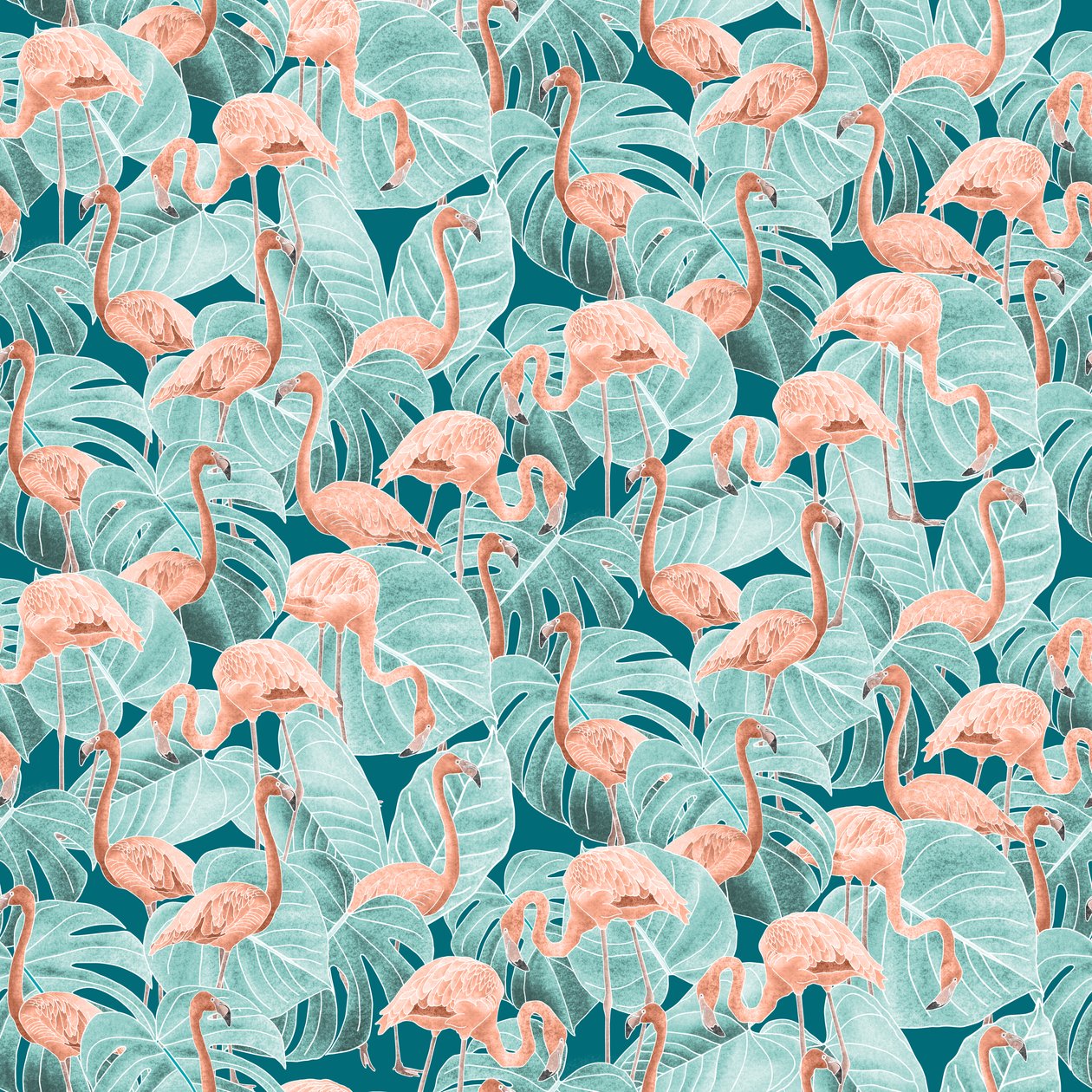 Motif de flamants roses, 2020 - Stacy Hsu