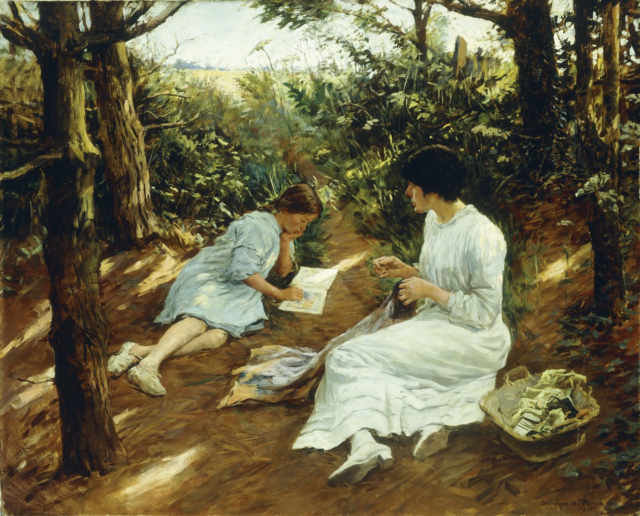 Parmi les pins - Stanhope Alexander Forbes