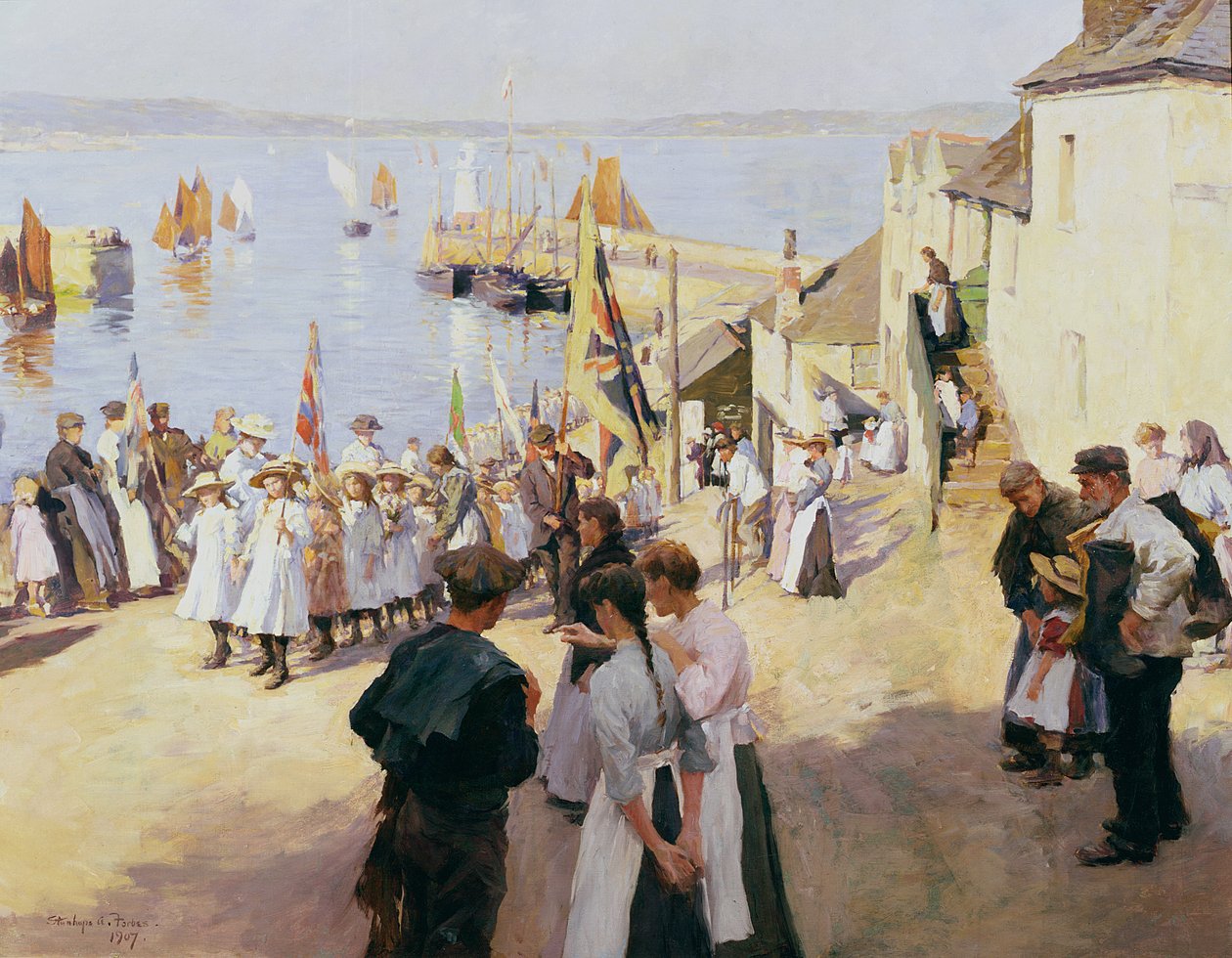 Jour de fête à Newlyn - Stanhope Alexander Forbes