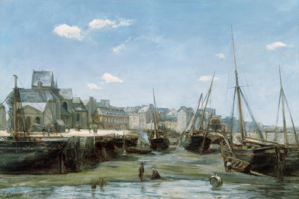 Port à marée basse - Stanislas Lepine