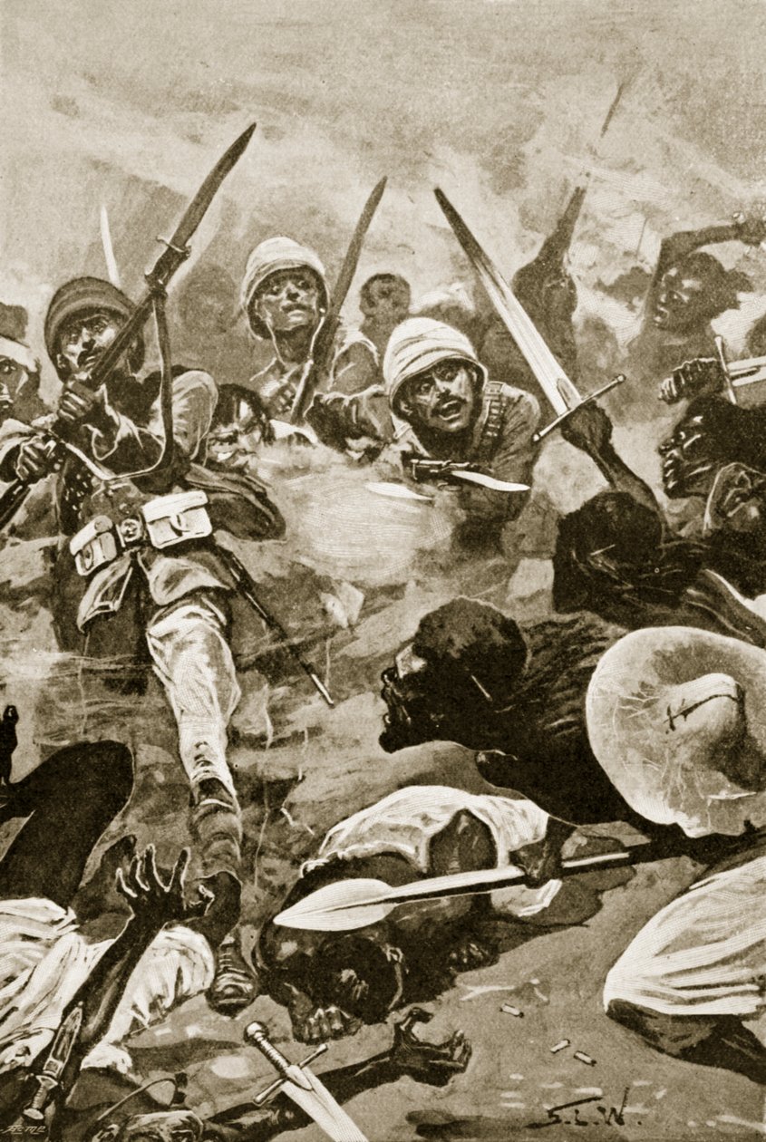 La place à Abu-Klea, 17 janvier 1885 - Stanley L. Wood