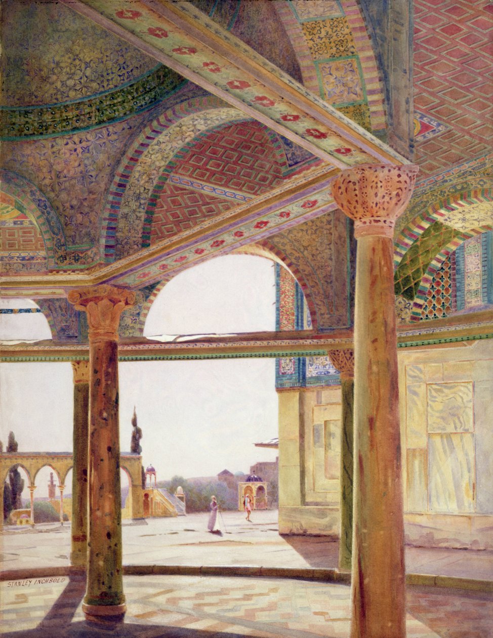Dôme du Rocher : Intérieur - Stanley Inchbold