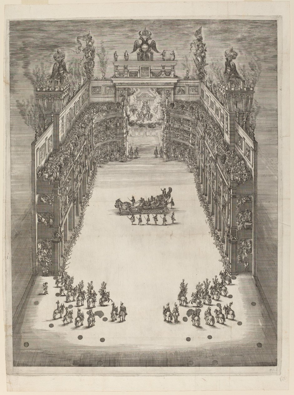 Vue aérienne du théâtre, 1652 - Stefano della Bella