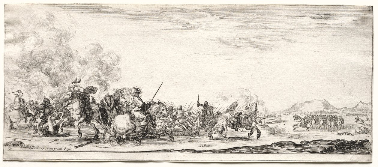 Escarmouche de cavalerie - Stefano della Bella