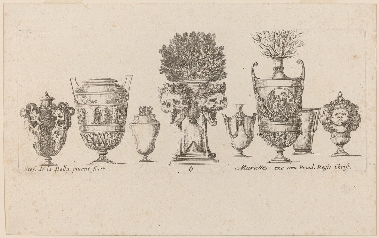 Vases fantastiques - Stefano della Bella