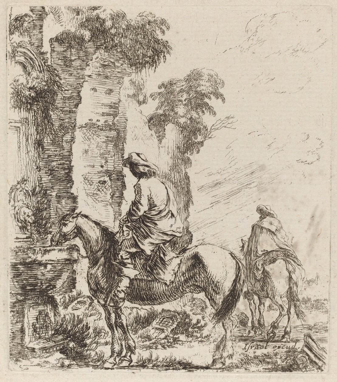 Paysage avec cavaliers, 1646 - Stefano della Bella