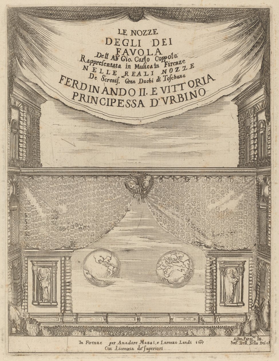 Les Noces des Dieux : Frontispice - Stefano della Bella