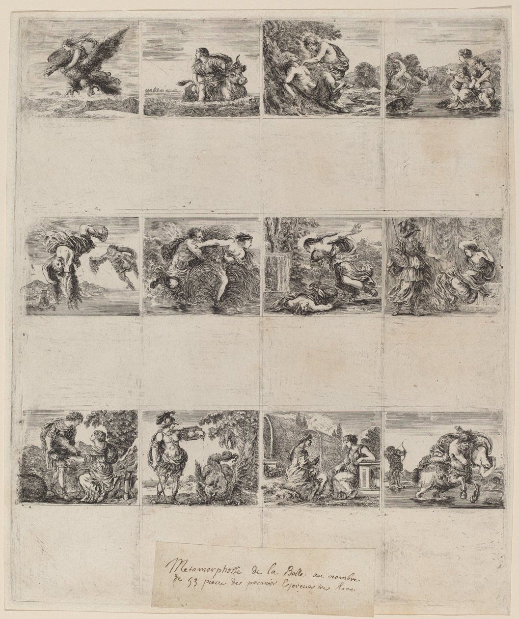 Cartes à jouer mythologiques, 1644 - Stefano della Bella