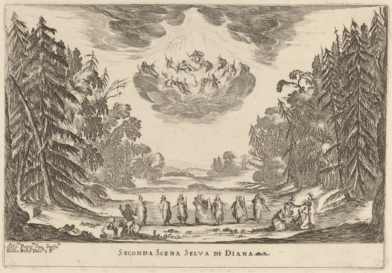 Seconda Scena Selva di Diana - Stefano della Bella