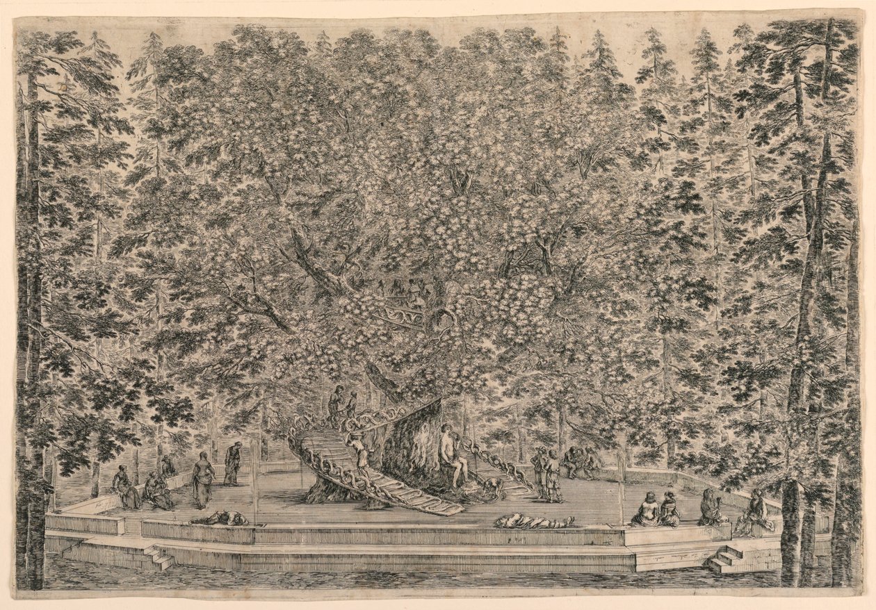 Arbre avec deux escaliers en spirale - Stefano della Bella