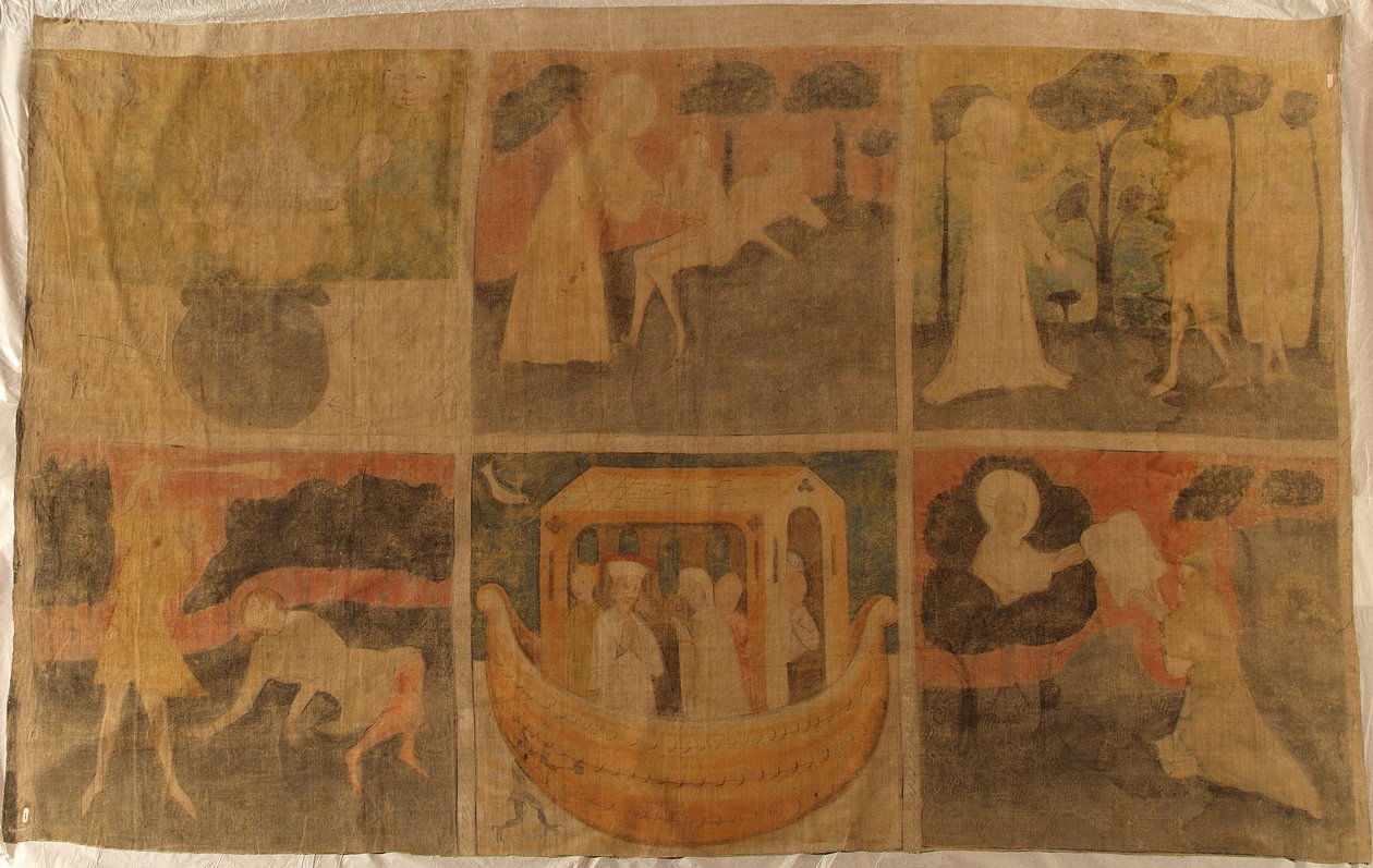 Fragment de voile de carême - Steirischer Maler