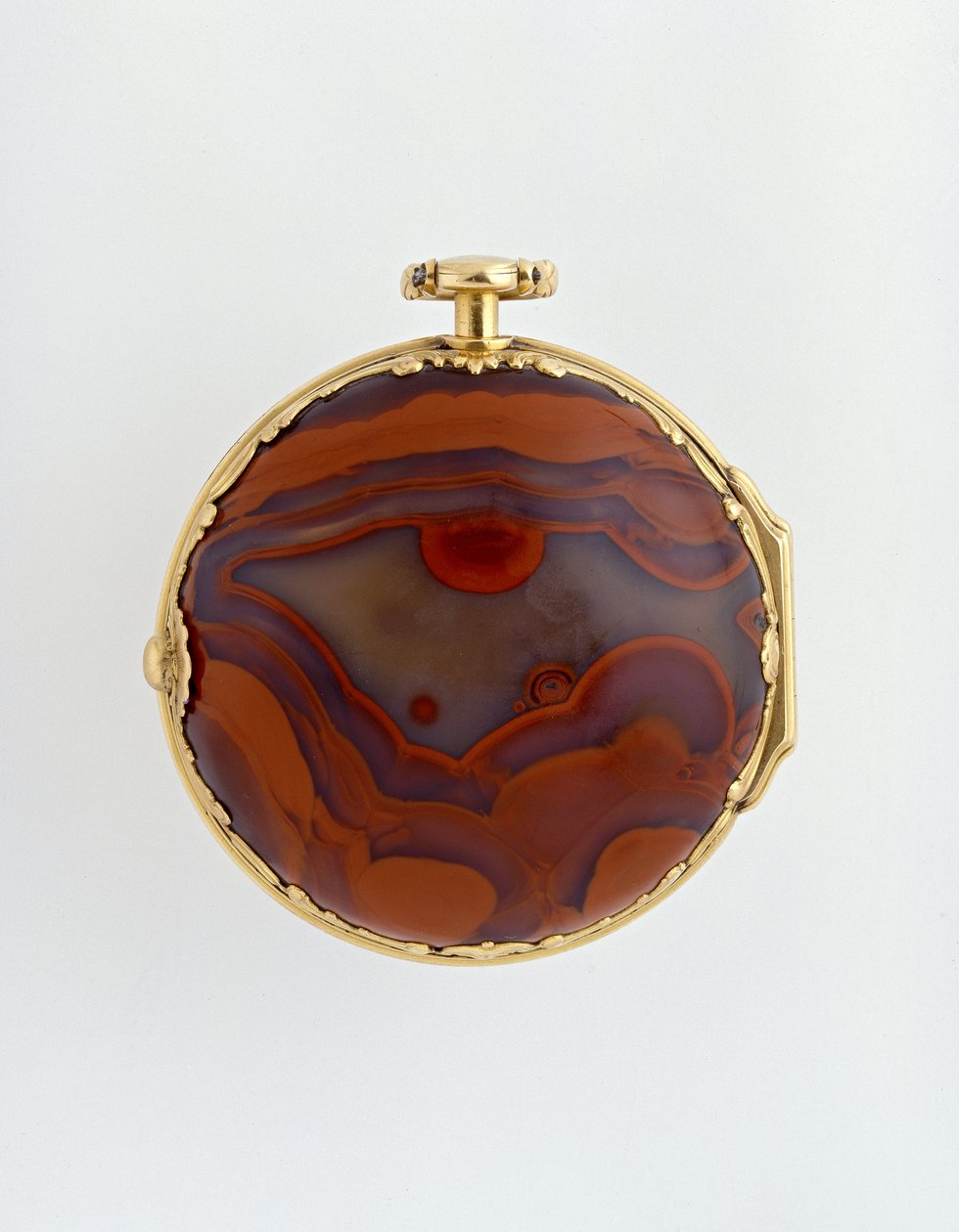 Montre à verge en or et agate, c.1760 - Stephen , and Perigal, Francis Goujon