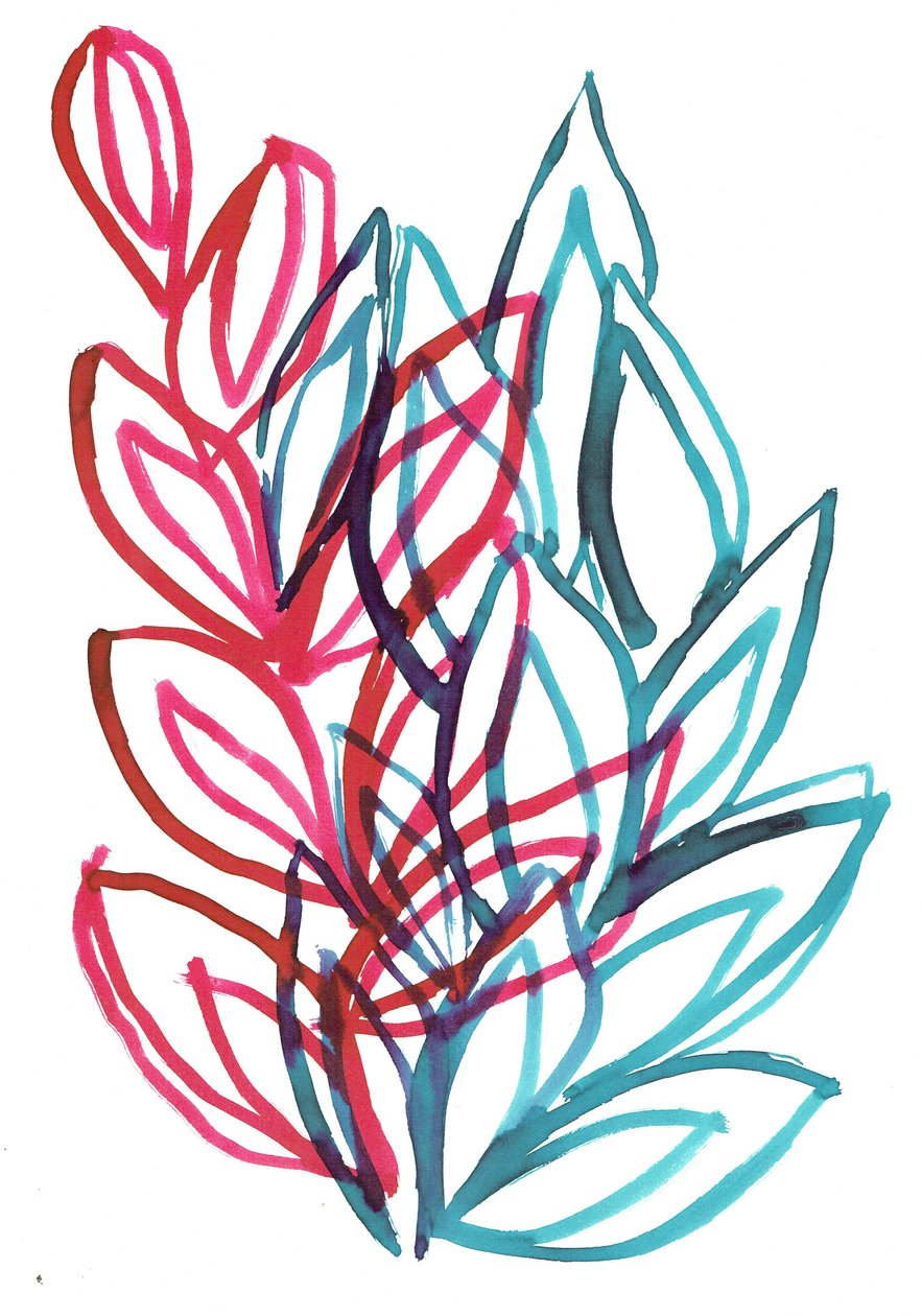 Bloom, 2016 (encre sur papier) - Stephen Dow