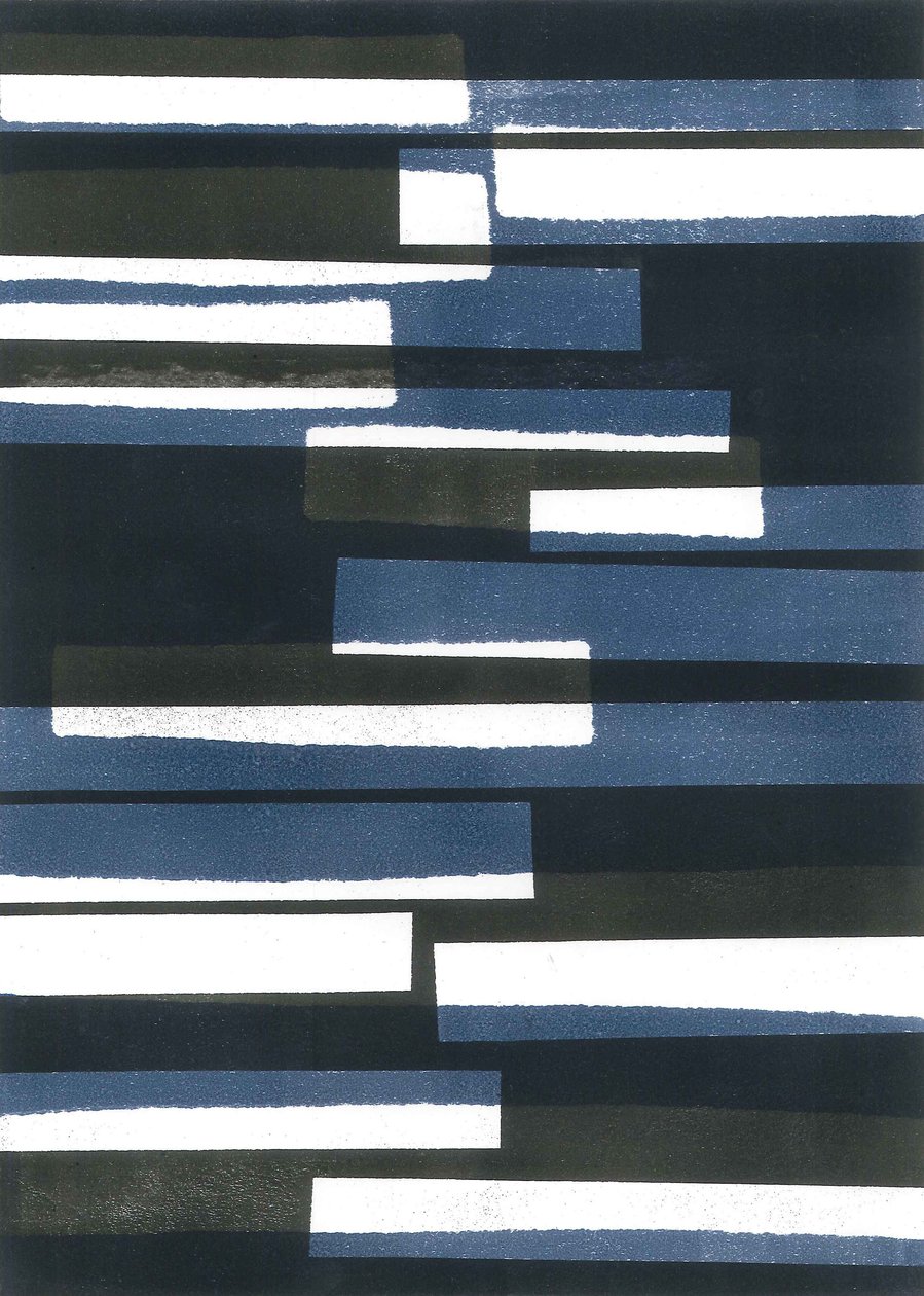 Boards I, 2015 (monoprint sur papier) - Stephen Dow