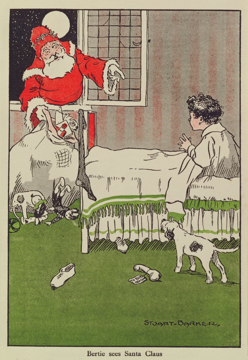 Bertie voit le Père Noël, illustration de livre - Stuart Barker