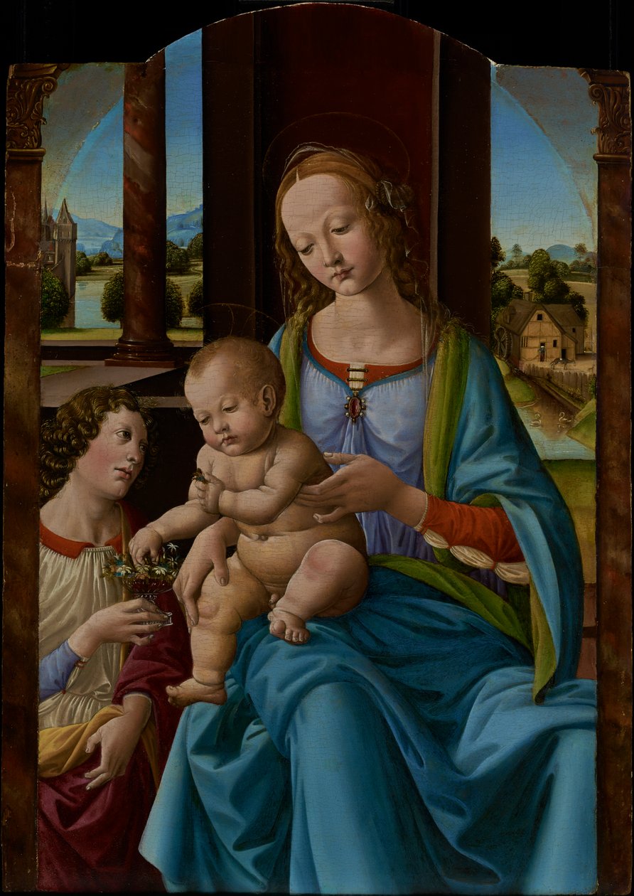 Madone et enfant - Studio of Lorenzo di Credi