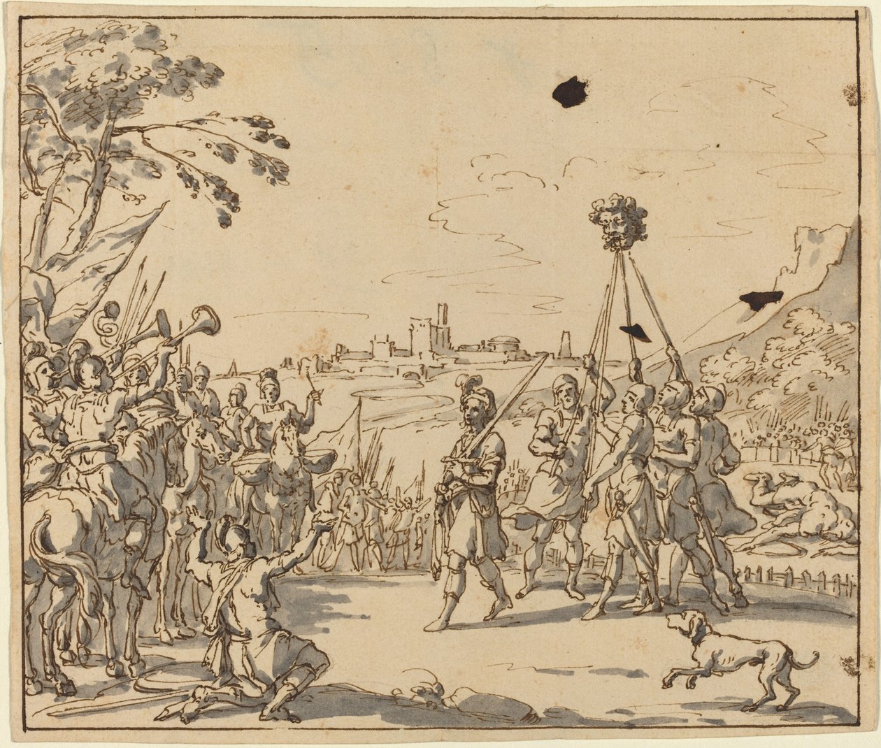 Le triomphe de David - Style of Jan Luyken