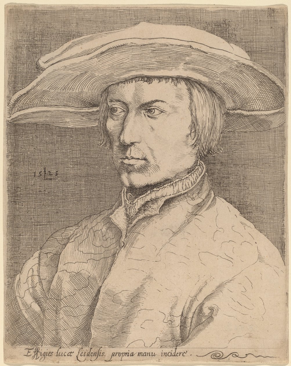 Autoportrait - Style of Lucas van Leyden after Albrecht Dürer