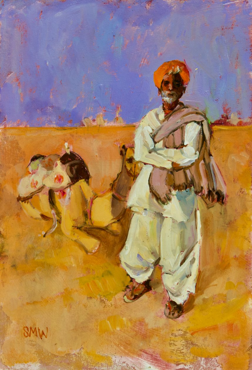 Homme au chameau indien - Sue Wales