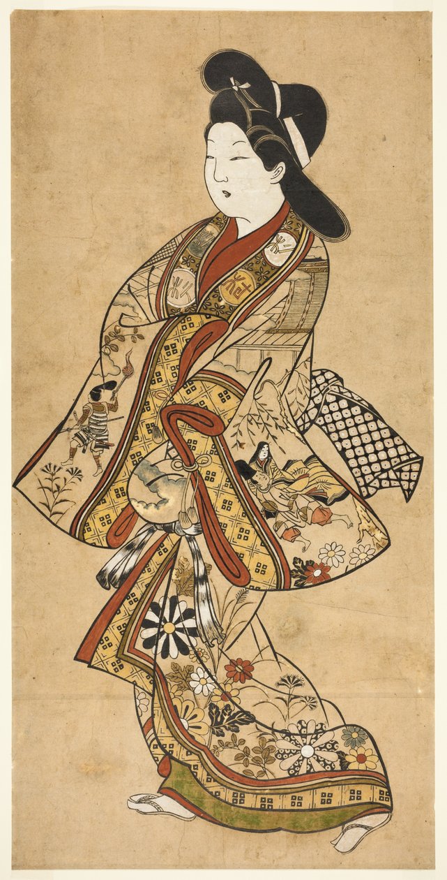 Une beauté marchant - Sugimura Jihei
