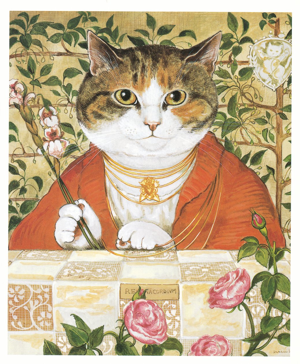 Illustration de Pre-Raphaelite Cats (pub. 1999) - Susan Herbert