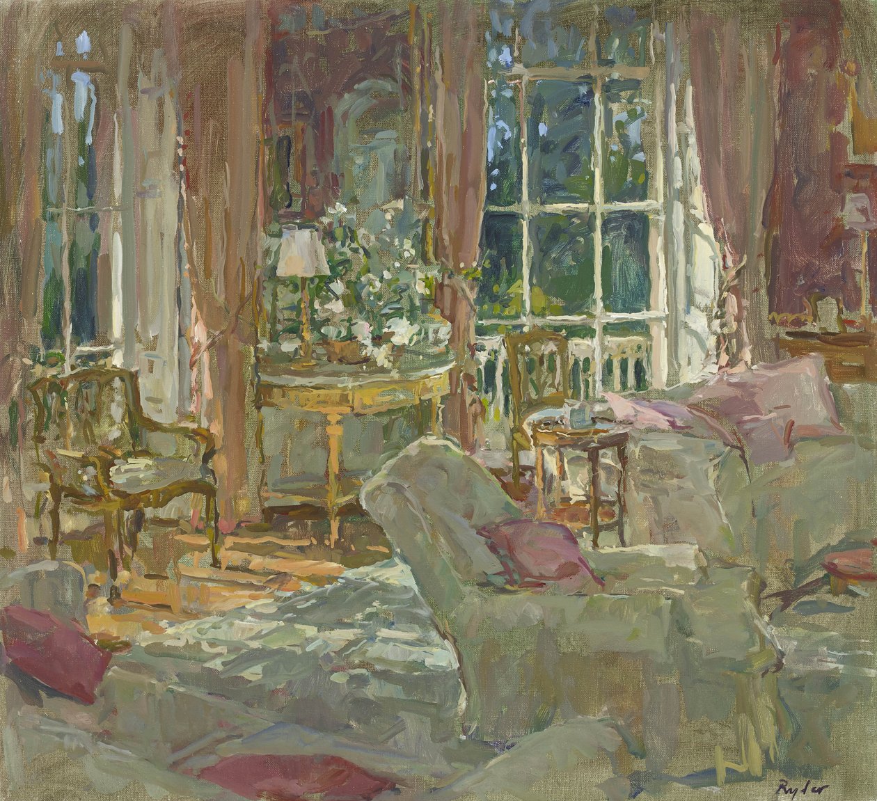 Salle du matin ensoleillée - Susan Ryder