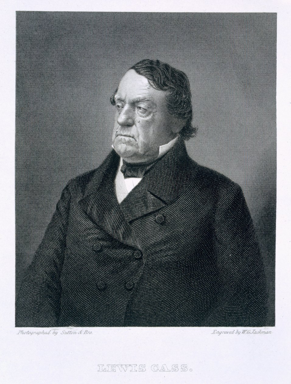 Lewis Cass, gravé par William G. Jackman d