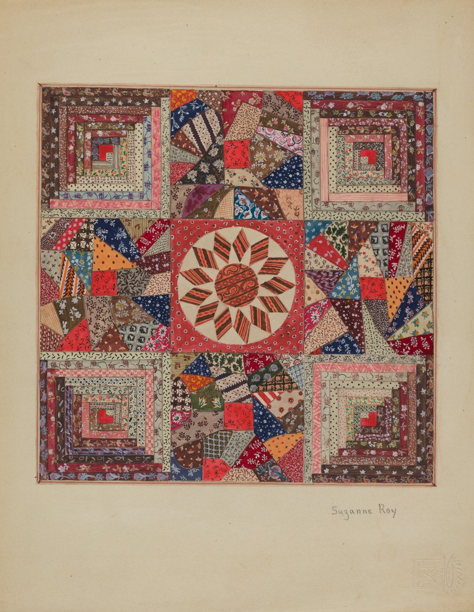 Couverture de berceau, vers 1936 - Suzanne Roy