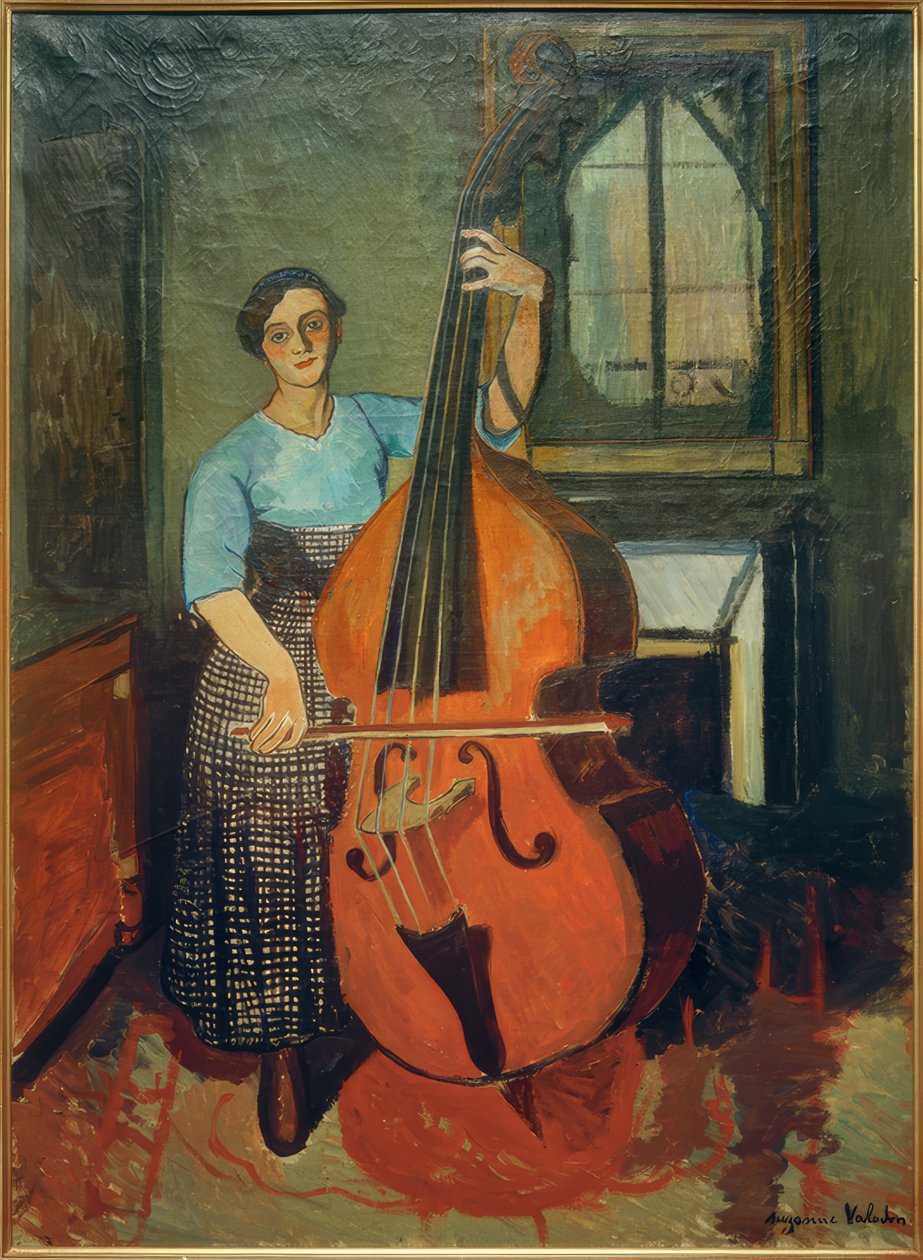 Femme avec contrebasse - Marie Clementine (Suzanne) Valadon