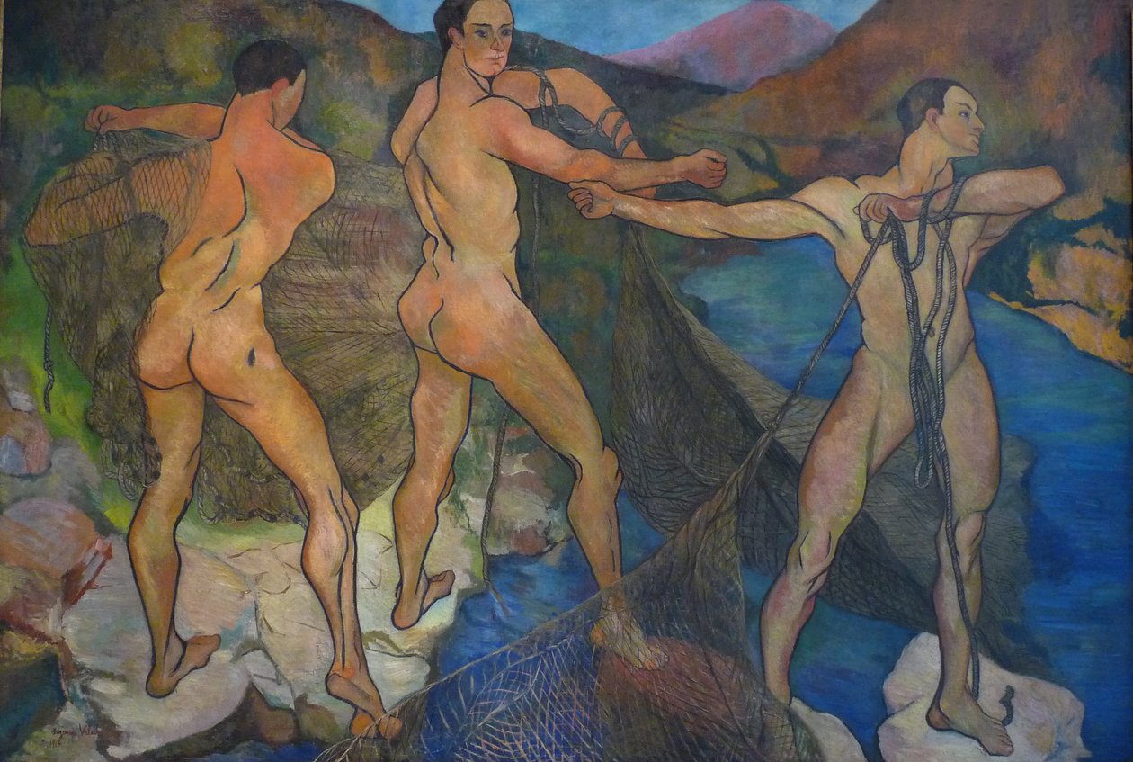 Tirant les filets - Marie Clementine (Suzanne) Valadon