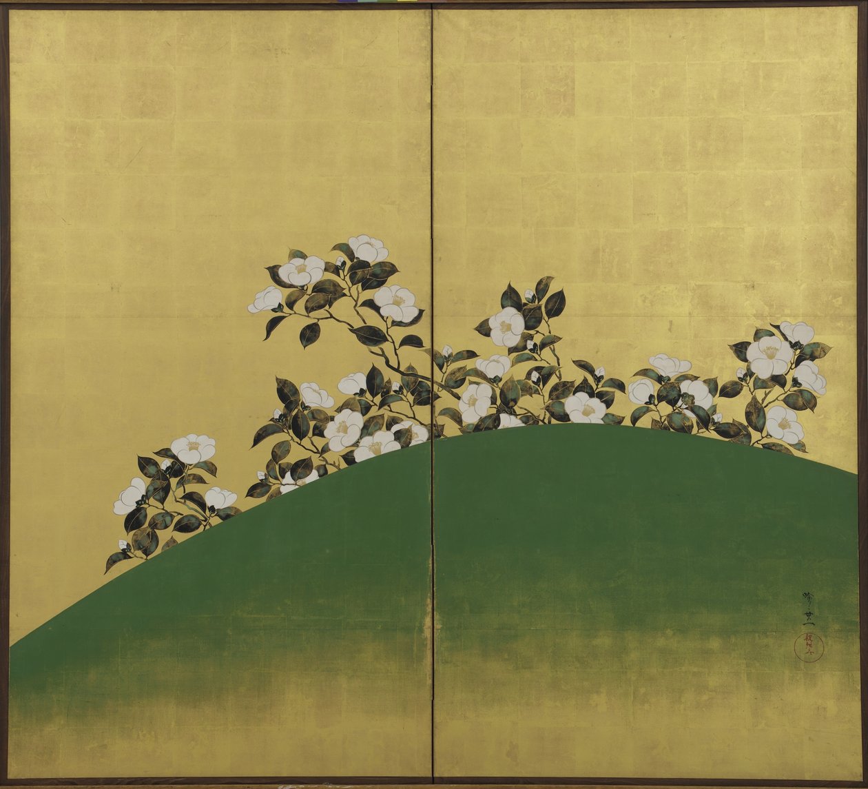 Camelias, période Edo - Suzuki Kiitsu