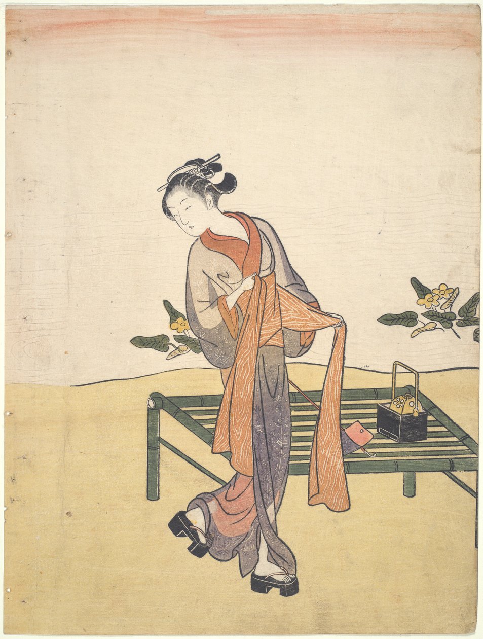 Beauté se rafraîchissant - Suzuki Harunobu
