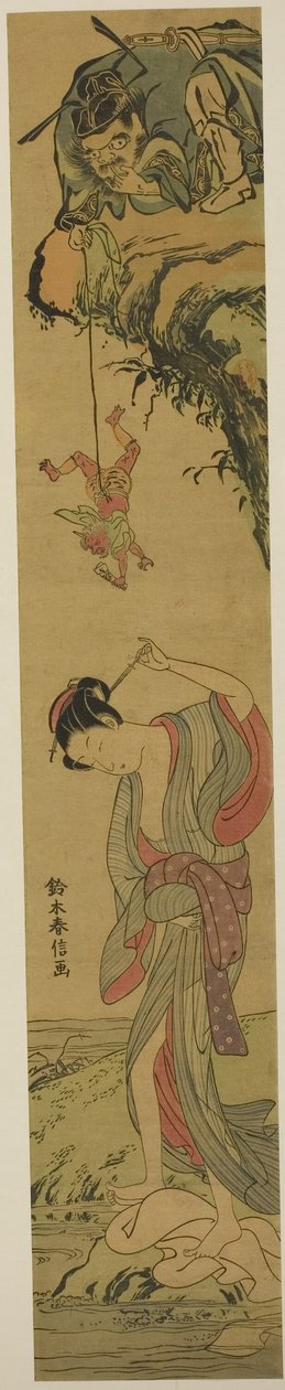 Shoki amoureux - Suzuki Harunobu