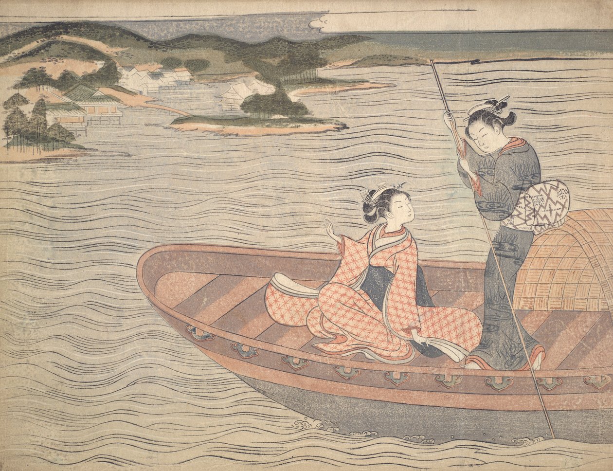 Le bac - Suzuki Harunobu