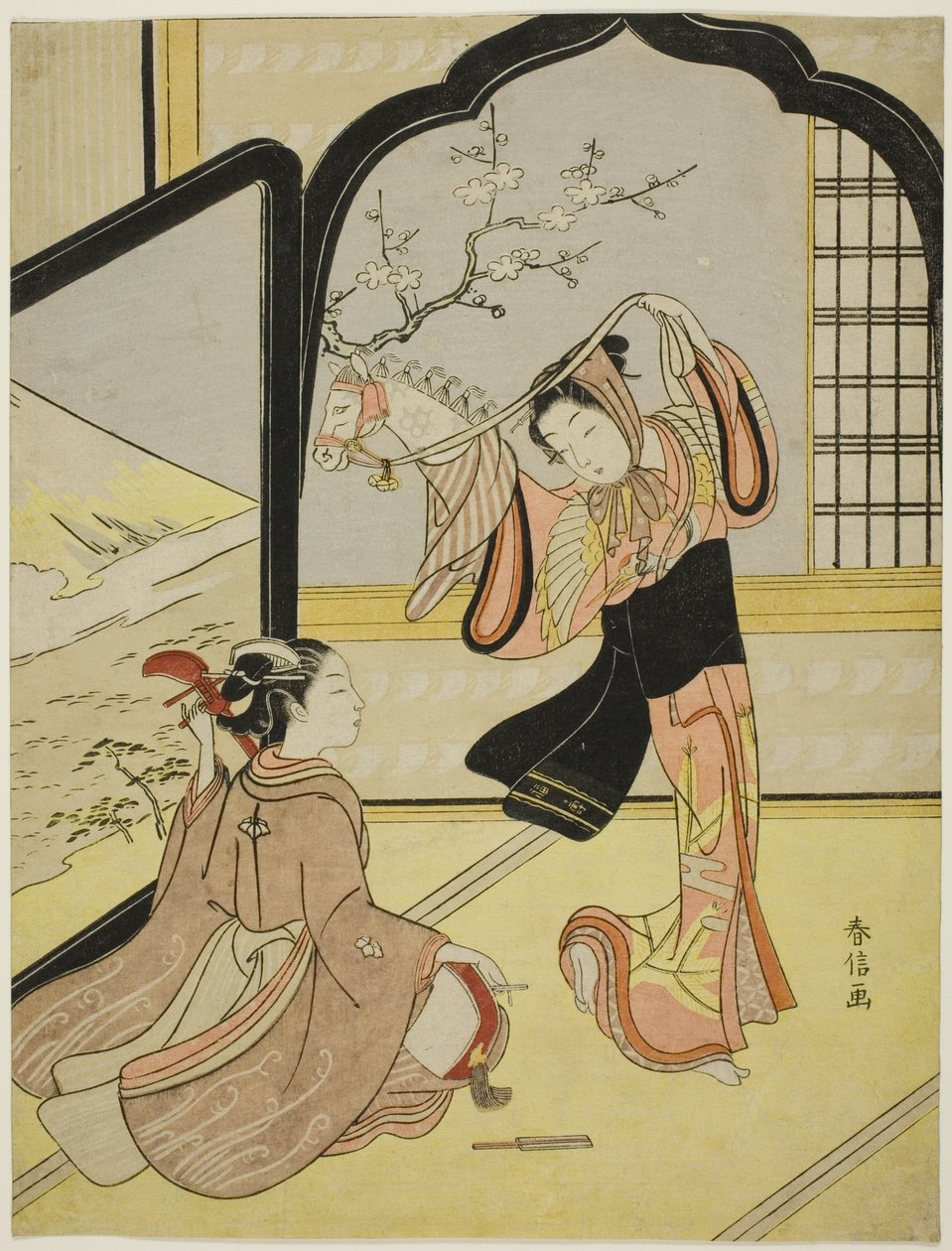 La Danse Harugoma - Suzuki Harunobu