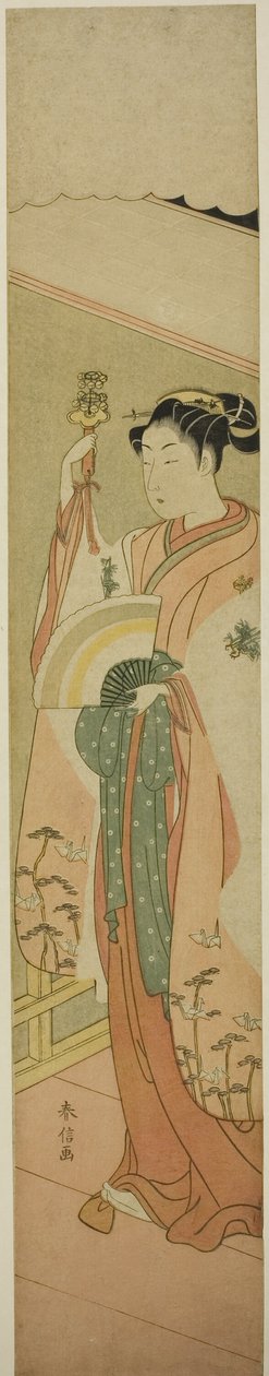 La danse Kagura - Suzuki Harunobu