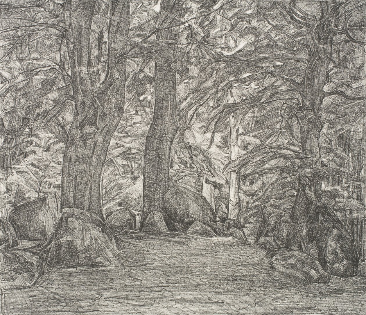Paysage forestier de Falster - Svend Hammershøi