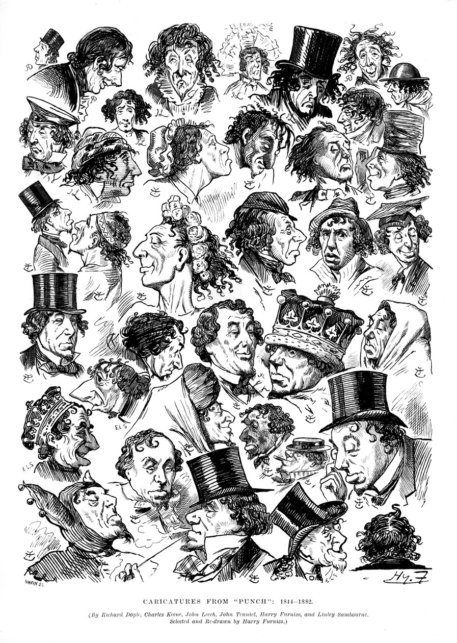Caricatures de Punch, 1844-1882 - Swain