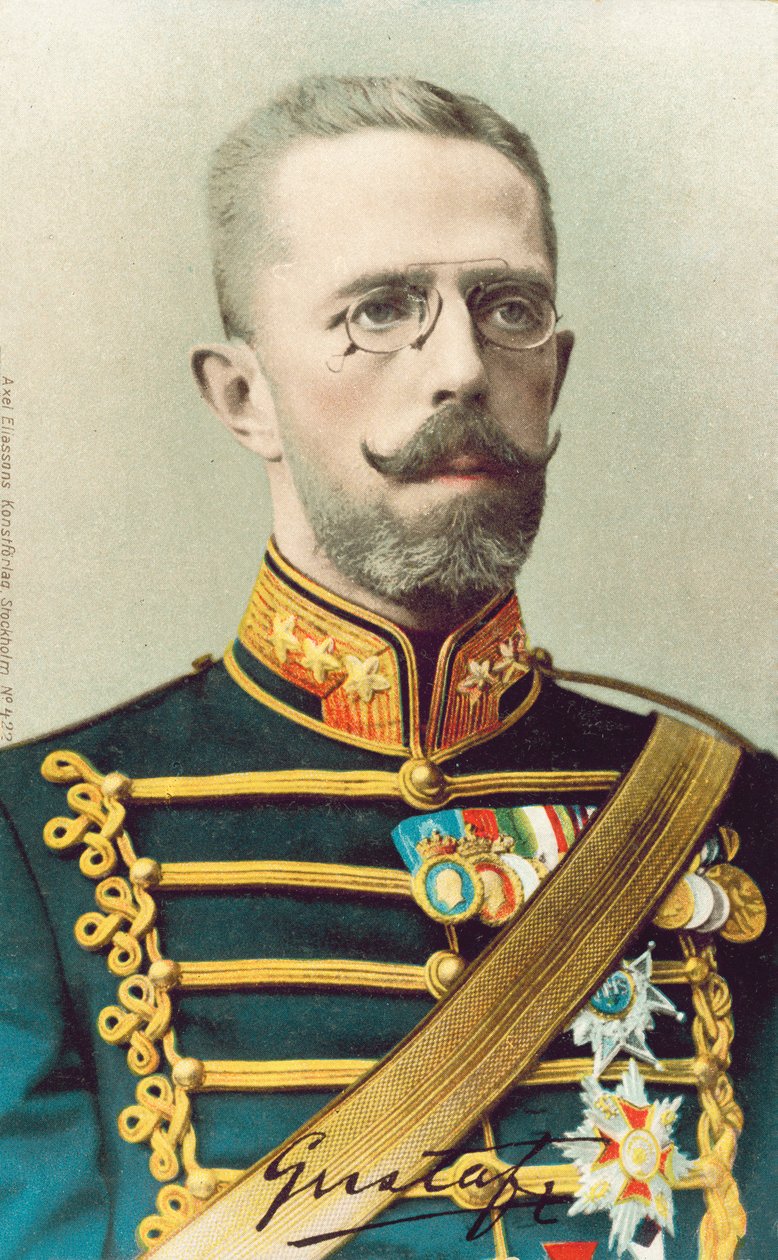Gustaf V, roi de Suède (photo couleur) - Swedish Photographer