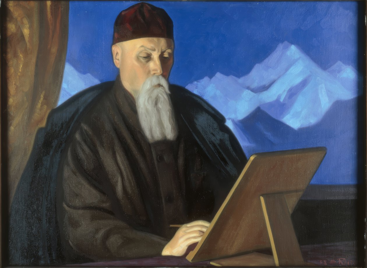 Portrait du peintre Nicholas Roerich - Swjatoslaw Nikolajewitsch Roerich