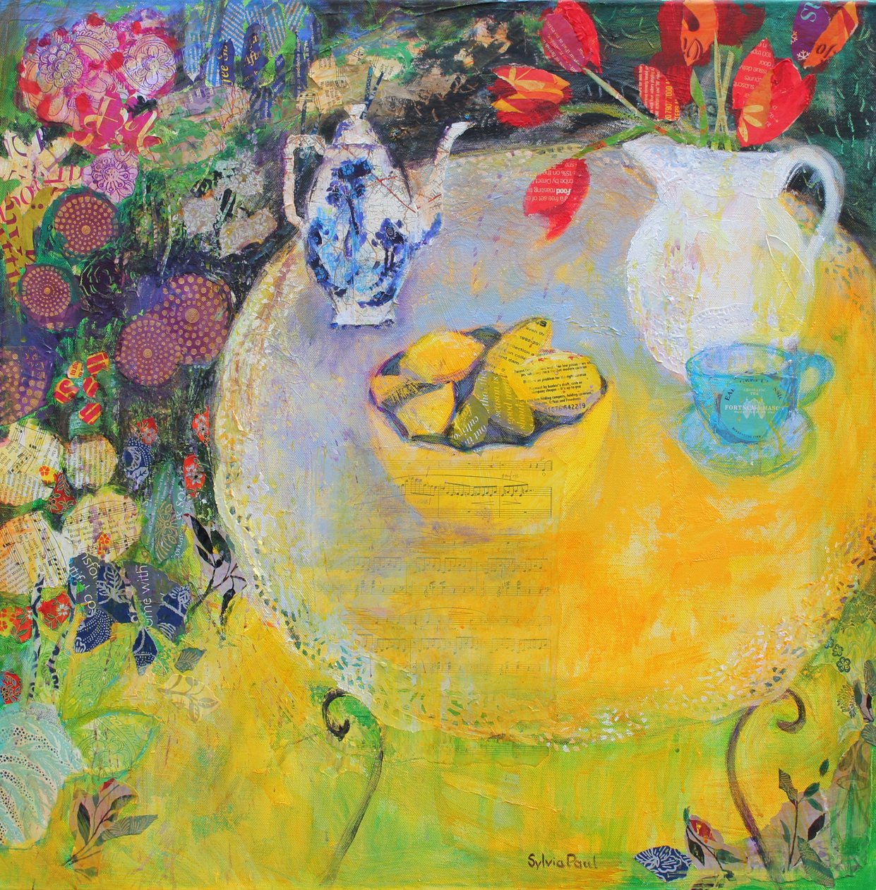 Thé au Citron dans le Jardin - Sylvia Paul