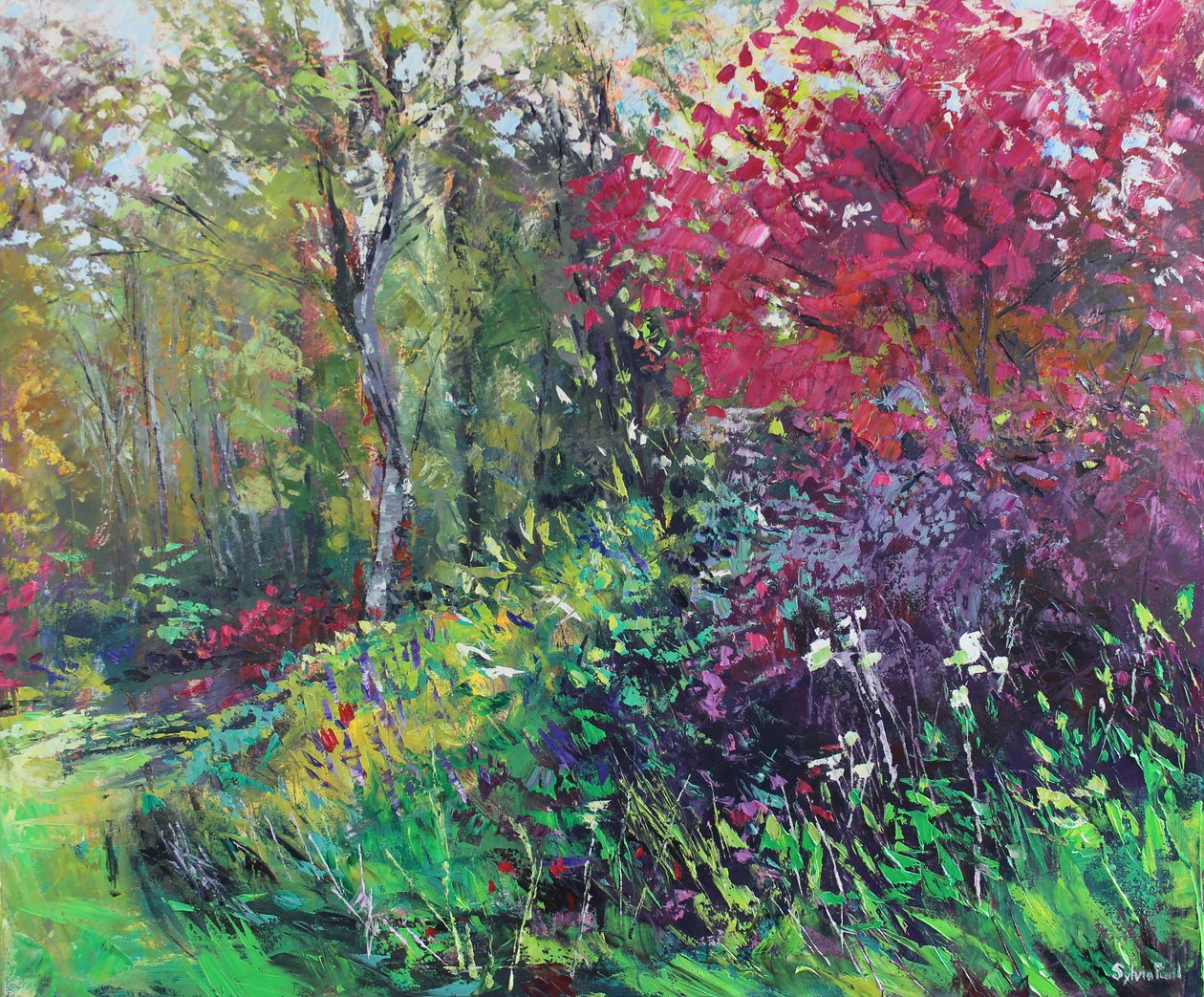 Promenade dans le jardin - Sylvia Paul