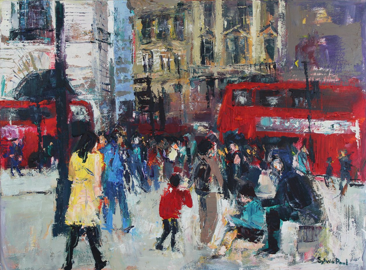 London People, 2024 (acrylique) - Sylvia Paul