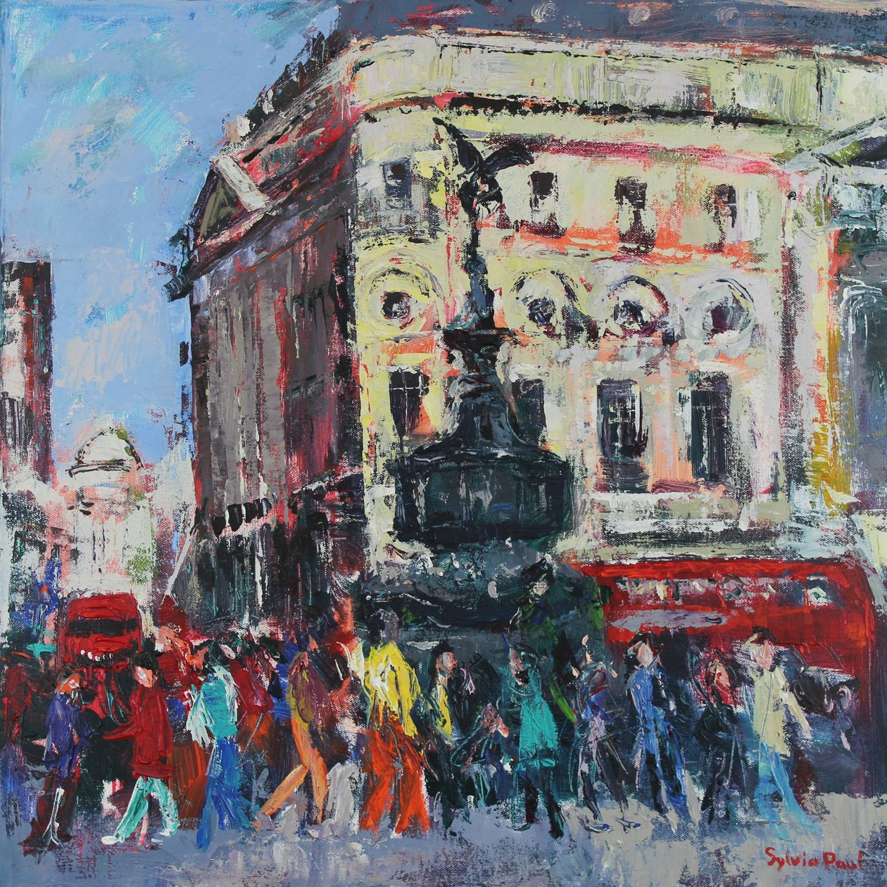 Piccadilly People, 2024 (acrylique) - Sylvia Paul